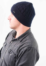Load image into Gallery viewer, หมวกไหมพรมถักลายเปีย บุขนด้านในสำหรับกันหนาว No.688 - Unisex Cable Knit Fleece Lining Knit Beanie Ski Hat