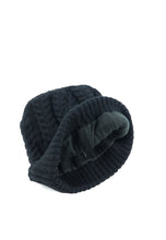 Load image into Gallery viewer, หมวกไหมพรมถักลายเปีย บุขนด้านใน H012- Unisex Cable Knit Fleece Lining Knit Beanie Ski Hat