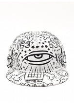 Load image into Gallery viewer, หมวกแก็ปปริ้นลายตา - Flatbrim Hiphop Baseball Cap