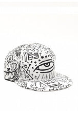 Load image into Gallery viewer, หมวกแก็ปปริ้นลายตา - Flatbrim Hiphop Baseball Cap