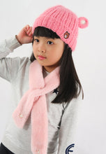 Load image into Gallery viewer, หมวกไหมพรม ทรงบินนี่แต่งหูแบบหนา บุขนด้านใน สำหรับเด็ก - Kids Bear Ears Crochet Eyelash Fur Fleece Lined Knit Hat