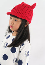 Load image into Gallery viewer, หมวกไหมพรม หมวกแก็ปไหมพรม สำหรับเด็ก - Winter Monster Eyes Visor Knit Hat for Boys and Girls