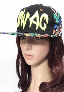 หมวกแก็ป Swag - Flatbrim Hiphop Baseball Cap