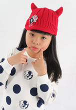 Load image into Gallery viewer, หมวกไหมพรม หมวกแก็ปไหมพรม สำหรับเด็ก - Winter Monster Eyes Visor Knit Hat for Boys and Girls
