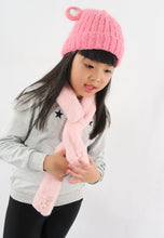 Load image into Gallery viewer, หมวกไหมพรม ทรงบินนี่แต่งหูแบบหนา บุขนด้านใน สำหรับเด็ก - Kids Bear Ears Crochet Eyelash Fur Fleece Lined Knit Hat