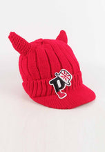 Load image into Gallery viewer, หมวกไหมพรม หมวกแก็ปไหมพรม สำหรับเด็ก - Winter Monster Eyes Visor Knit Hat for Boys and Girls