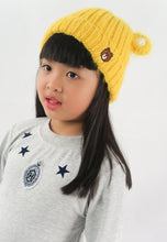 Load image into Gallery viewer, หมวกไหมพรม ทรงบินนี่แต่งหูแบบหนา บุขนด้านใน สำหรับเด็ก - Kids Bear Ears Crochet Eyelash Fur Fleece Lined Knit Hat