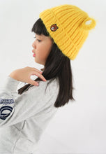 Load image into Gallery viewer, หมวกไหมพรม ทรงบินนี่แต่งหูแบบหนา บุขนด้านใน สำหรับเด็ก - Kids Bear Ears Crochet Eyelash Fur Fleece Lined Knit Hat