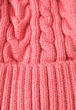 Load image into Gallery viewer, หมวกไหมพรมทรงบีนนี่แต่งปอม - Fleece Lined Cable Knitted Pom Pom Beanie Hat