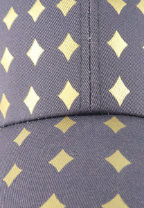 หมวกแก็ปแฟชั่น ปริ้นลายไพ่สีทอง   - Card Symbol Baseball Cap