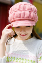 Load image into Gallery viewer, หมวกไหมพรมถักขนกระต่ายบุขน - Fleece Lining Rabbit Hair Knitted Cap