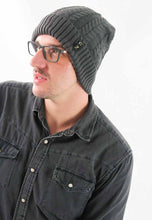 Load image into Gallery viewer, หมวกไหมพรมถักลายเปีย บุขนด้านใน H012- Unisex Cable Knit Fleece Lining Knit Beanie Ski Hat