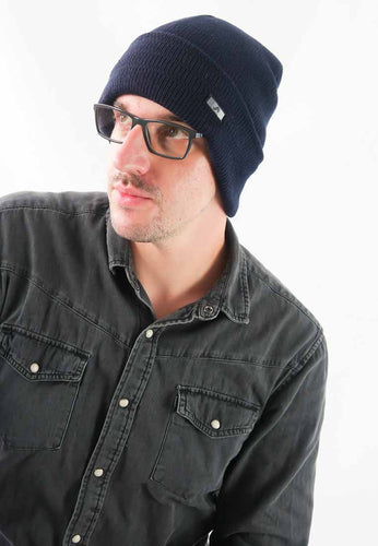 หมวกไหมพรมแบบบุขนวูล Mike - Unisex Mike Cable Knit Wool Lining Beanie Hat