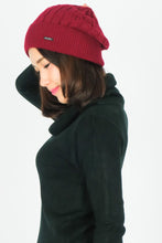 Load image into Gallery viewer, หมวกไหมพรมถักลายเปีย บุขนด้านในสำหรับกันหนาว No.688 - Unisex Cable Knit Fleece Lining Knit Beanie Ski Hat