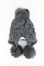 Load image into Gallery viewer, หมวกไหมพรมแต่งลูกตุ้ม บุขนหนาด้านใน - Winter Fleece Lining Beanie Hat with Pom