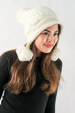 Load image into Gallery viewer, หมวกไหมพรมแต่งลูกตุ้ม บุขนหนาด้านใน - Winter Fleece Lining Beanie Hat with Pom