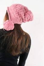 Load image into Gallery viewer, หมวกไหมพรมแต่งลูกตุ้ม บุขนหนาด้านใน - Winter Fleece Lining Beanie Hat with Pom