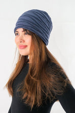 Load image into Gallery viewer, หมวกไหมพรมผ้าสองสี - Soft Lined Thick Knit Warm Reversible Winter Slouchy Beanies Hat