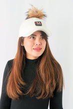 Load image into Gallery viewer, หมวกไหมพรม เเต่งปอม - Hair Knitted Cap