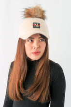 Load image into Gallery viewer, หมวกไหมพรม เเต่งปอม - Hair Knitted Cap