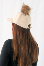 Load image into Gallery viewer, หมวกไหมพรม เเต่งปอม - Hair Knitted Cap