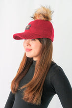 Load image into Gallery viewer, หมวกไหมพรม เเต่งปอม - Hair Knitted Cap