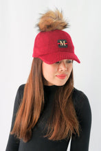 Load image into Gallery viewer, หมวกไหมพรม เเต่งปอม - Hair Knitted Cap