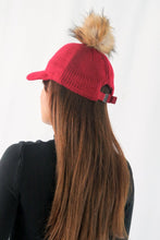 Load image into Gallery viewer, หมวกไหมพรม เเต่งปอม - Hair Knitted Cap