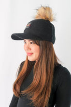 Load image into Gallery viewer, หมวกไหมพรม เเต่งปอม - Hair Knitted Cap