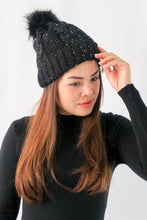 Load image into Gallery viewer, หมวกไหมพรมแต่งปอม บุขนหนาด้านใน - Winter Fleece Lining Beanie Hat with Pom
