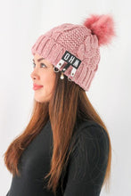 Load image into Gallery viewer, หมวกไหมพรมแต่งปอม บุขนหนาด้านใน - Winter Fleece Lining Beanie Hat with Pom