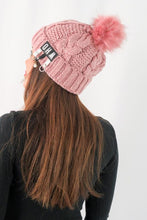 Load image into Gallery viewer, หมวกไหมพรมแต่งปอม บุขนหนาด้านใน - Winter Fleece Lining Beanie Hat with Pom