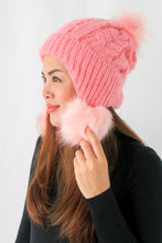 Load image into Gallery viewer, หมวกไหมพรมแต่งปอม บุขนหนาด้านใน - Winter Fleece Lining Beanie Hat with Pom