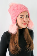 Load image into Gallery viewer, หมวกไหมพรมแต่งปอม บุขนหนาด้านใน - Winter Fleece Lining Beanie Hat with Pom