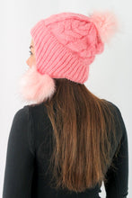 Load image into Gallery viewer, หมวกไหมพรมแต่งปอม บุขนหนาด้านใน - Winter Fleece Lining Beanie Hat with Pom