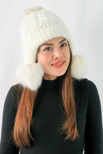 Load image into Gallery viewer, หมวกไหมพรมแต่งปอม บุขนหนาด้านใน - Winter Fleece Lining Beanie Hat with Pom