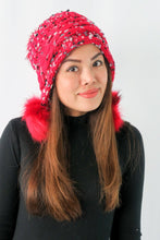 Load image into Gallery viewer, หมวกไหมพรมแต่งปอม บุขนหนาด้านใน - Winter Fleece Lining Beanie Hat with Pom
