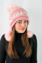Load image into Gallery viewer, หมวกไหมพรมแต่งปอม บุขนหนาด้านใน - Winter Fleece Lining Beanie Hat with Pom