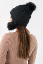 Load image into Gallery viewer, หมวกไหมพรมแต่งปอม บุขนหนาด้านใน - Winter Fleece Lining Beanie Hat with Pom
