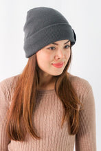 Load image into Gallery viewer, หมวกไหมพรมบุขนด้านใน - Wool Beanie Hat 100% Merino Woo