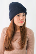 Load image into Gallery viewer, หมวกไหมพรมบุขนด้านใน - Wool Beanie Hat 100% Merino Woo