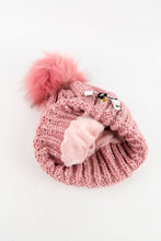 Load image into Gallery viewer, หมวกไหมพรมแต่งปอม บุขนหนาด้านใน - Winter Fleece Lining Beanie Hat with Pom