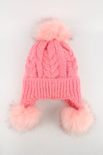 Load image into Gallery viewer, หมวกไหมพรมแต่งปอม บุขนหนาด้านใน - Winter Fleece Lining Beanie Hat with Pom