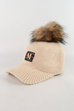 Load image into Gallery viewer, หมวกไหมพรม เเต่งปอม - Hair Knitted Cap