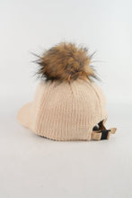 Load image into Gallery viewer, หมวกไหมพรม เเต่งปอม - Hair Knitted Cap