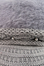 Load image into Gallery viewer, หมวกไหมพรมถักขนกระต่าย บุขนด้านใน  - Fleece Lining Winter Rabbit Hair Kintted Cap with Visor