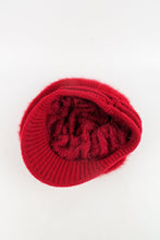 Load image into Gallery viewer, หมวกไหมพรมถักขนกระต่าย บุขนด้านใน  - Fleece Lining Winter Rabbit Hair Kintted Cap with Visor