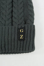 Load image into Gallery viewer, หมวกไหมพรมถักลายเปีย บุขนด้านใน H012- Unisex Cable Knit Fleece Lining Knit Beanie Ski Hat