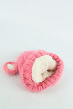 Load image into Gallery viewer, หมวกไหมพรม ทรงบินนี่แต่งหูแบบหนา บุขนด้านใน สำหรับเด็ก - Kids Bear Ears Crochet Eyelash Fur Fleece Lined Knit Hat