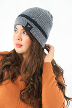 Load image into Gallery viewer, หมวกไหมพรมเเบบบุขนด้านใน - Wool Rib Beanie Hat